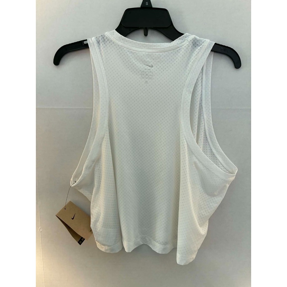 Nike One Dri-FIT Womens XL White Mesh Training Tank Top Sleeveless NWT - Picture 2 of 8